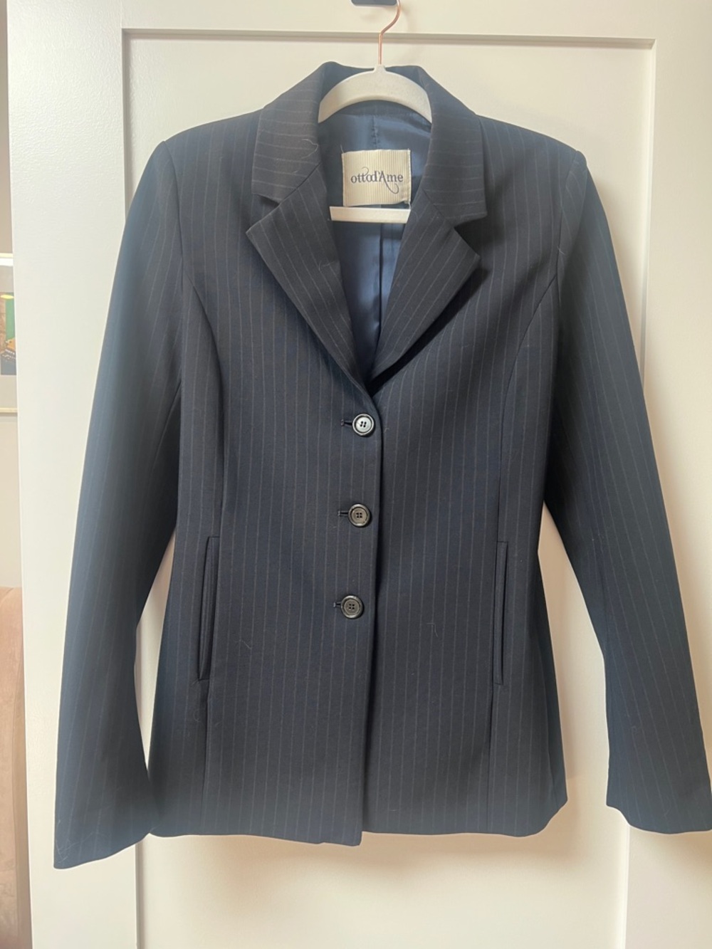 Ottod’ Ame single breast pinstriped jacket
